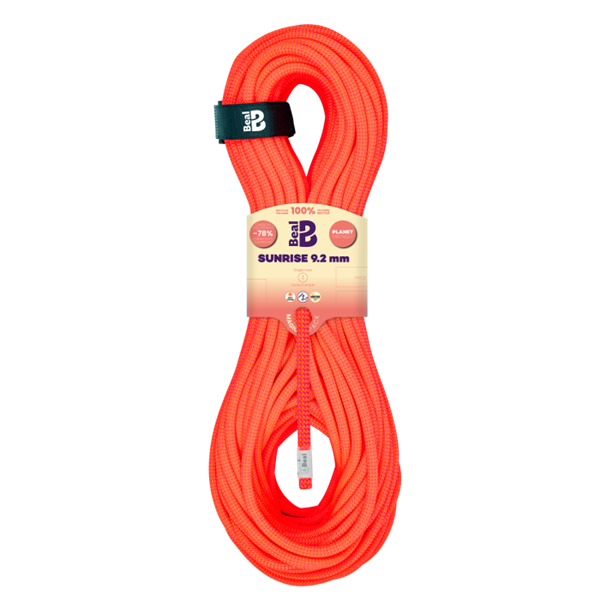 Corde dynamique Drycover, 9.2mm orange, SUNRISE Unicore, BEAL